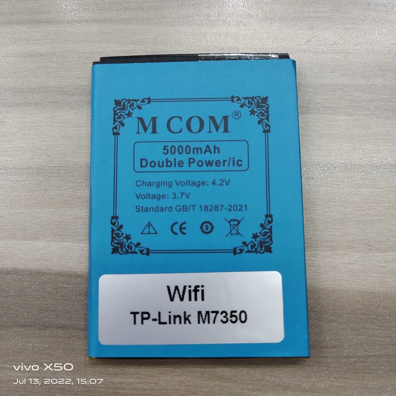 Battery Batere Batre Baterai Double Power Mcom Wifi TP-Link M7350