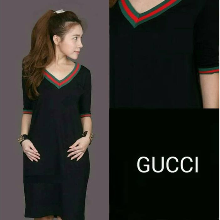 MINI DRESS GUCI V BLACK