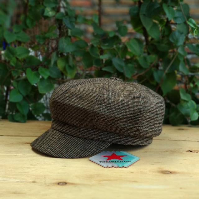Sailor cap / topi newsboy / flat cap / topi pet / topi jamur / topi kapten