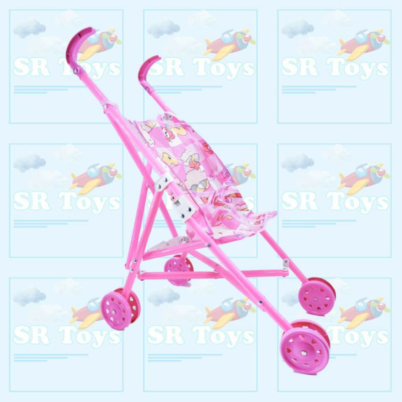 Troli Stroller Boneka Mainan Anak Kereta Dorong (1kg bisa 2bj)