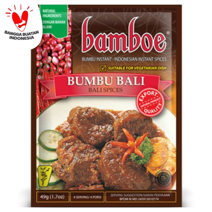 

Instan-Masak-Bumbu- Bamboe Bumbu Bali 49Gr(1,7Oz) -Bumbu-Masak-Instan.