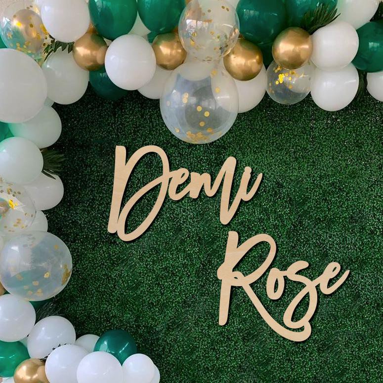 

Backdrop wedding name Acrylic Akrilik nama backdrop ukuran custom