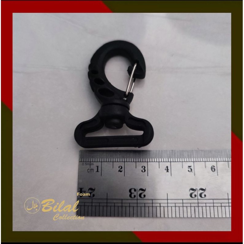 PENGAIT TAS / CANTOLAN TAS KEW KEW KAIT TAS HITAM UKURAN 2,5 CM