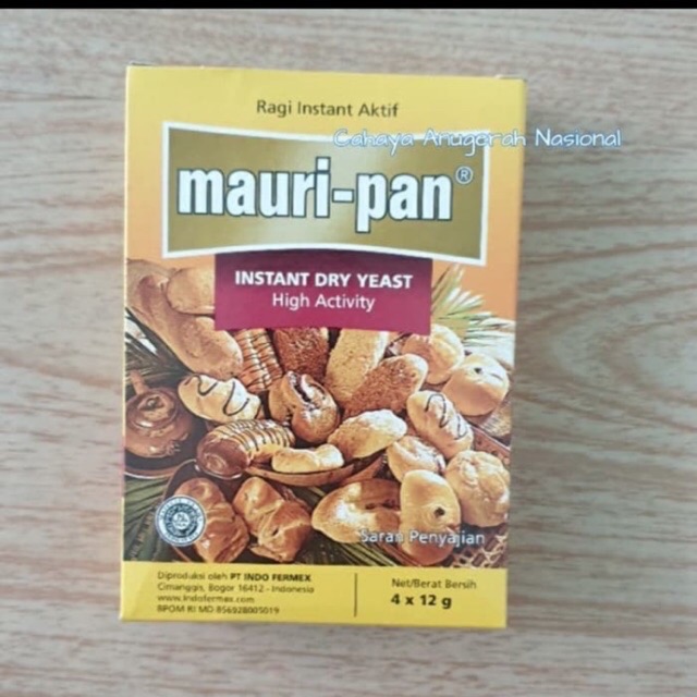 Mauripan yeast/ ragi mauripan