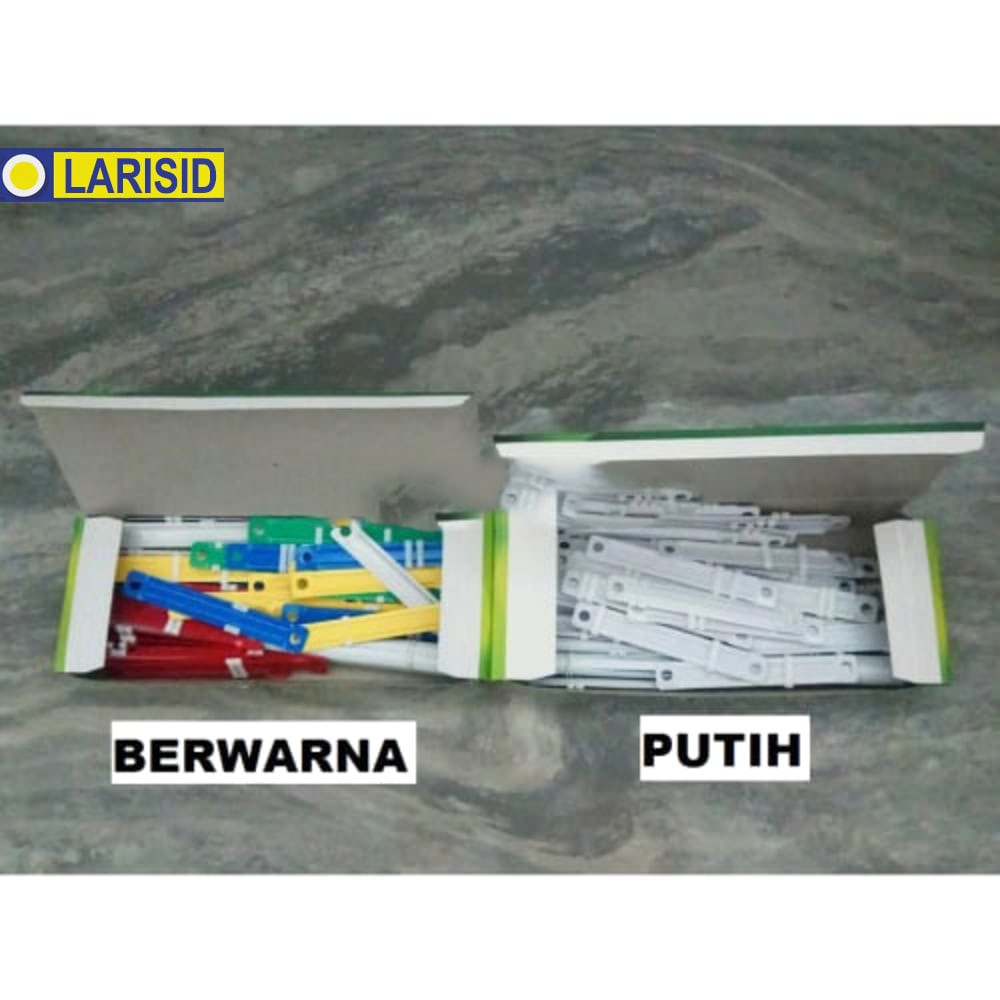 

PAPER FASTENER FILE / ACCO / ACO / AKO PLASTIK V-TEC PUTIH / BERWARNA