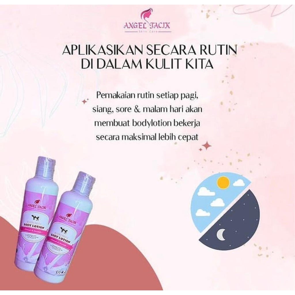 Angel Tacik HB  Whitening Body Lotion - Hand Body Pemutih/Pencerah Kulit BPOM