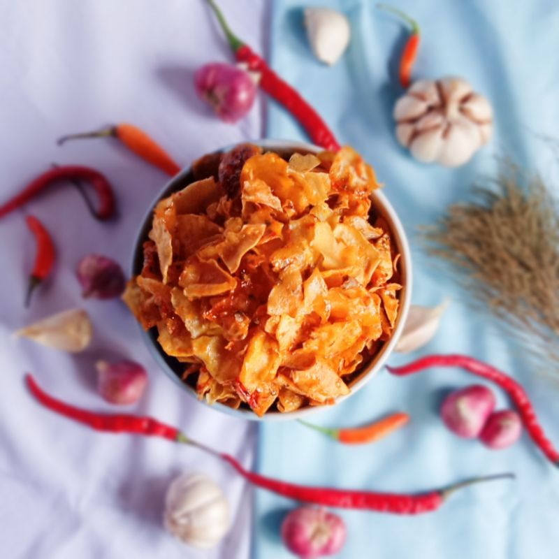 

Keripik GADO-GADO JUMBO PEDAS MANIS TERLARIS