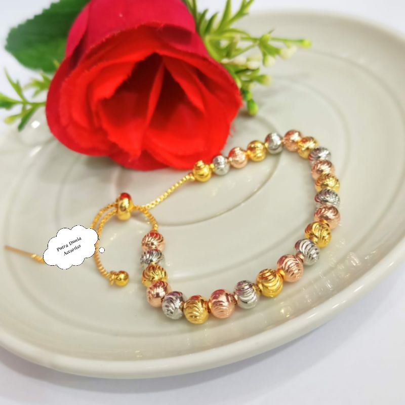 GELANG SERUT TITANIUM MODEL BIJI LADA TERBARU