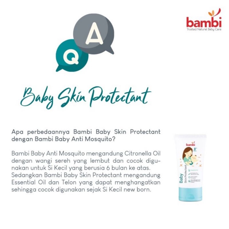 Bambi Baby Skin Protectant 50 ml Anti Mosquito Lotion