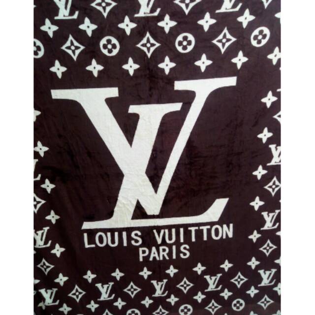 SELIMUT BULU - MOTIF LV - 150 X 200 - SELIMUT IMPORT EVERBEAR