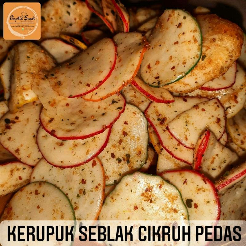 

Kerupuk Seblak Cikruh Kering Pedas Daun Jeruk Khas Tasikmalaya