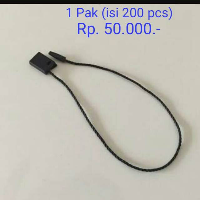 

Tali Hangtag label baju warna Hitam