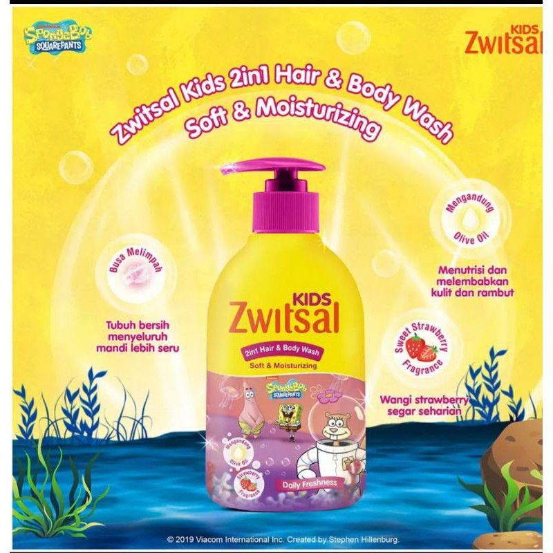 Zwitsal Kids Bath 250ml / 280ml Pump - Sabun Mandi Anak / Bubble Bath /Soft Moisturizing / Natural Care