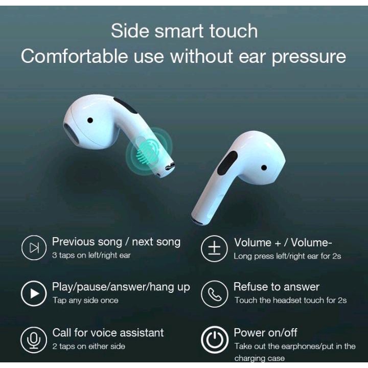 Inponds Pro4 Earphone Blutooth For Android &amp; Ios iphone