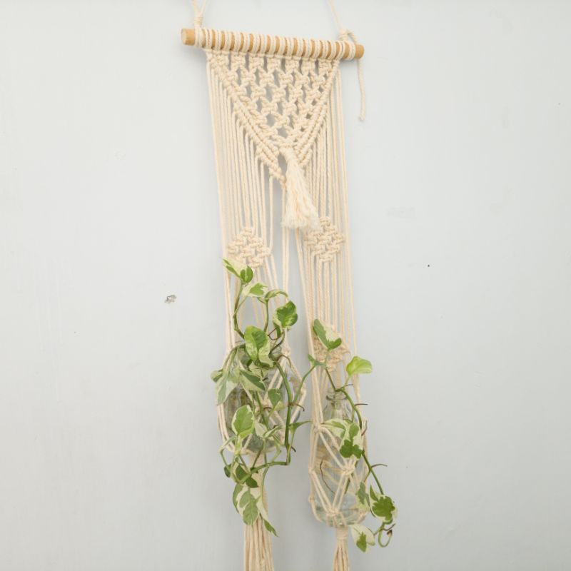 Hiasan Dinding Macrame Cocok Untuk Hiasan Tanaman / gantungan pot / gantungan / bunga