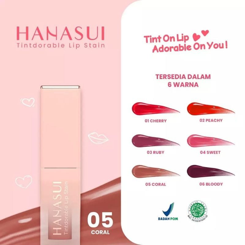 Hanasui Tintdorable Lip Stain- Tint On Lip