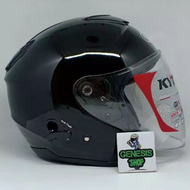 Helm KYT half face helm KYT KYOTO solid polos-8
