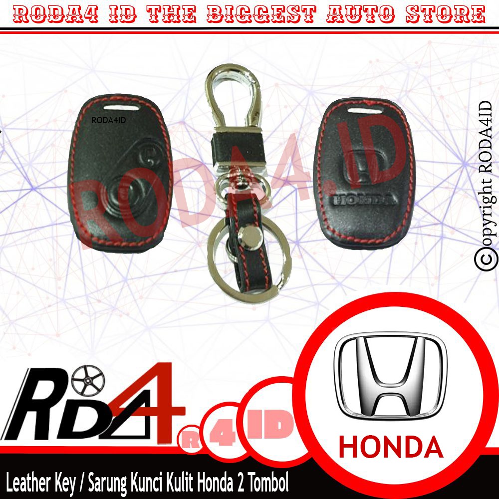 Leather Key / Sarung Kunci Kulit Honda 2 Tombol