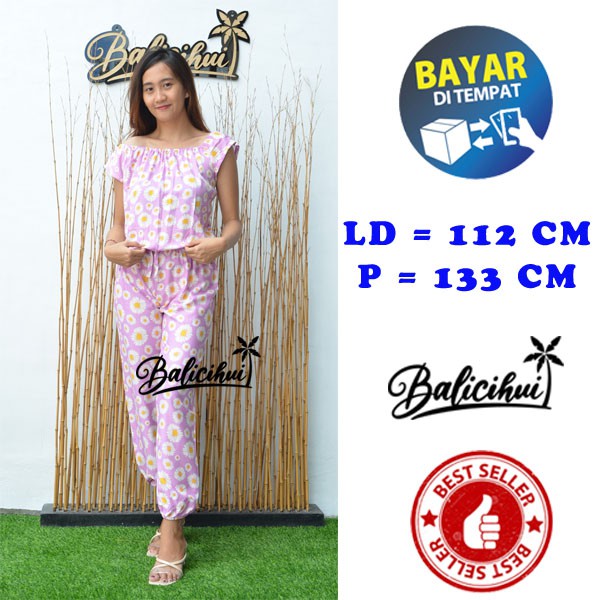 Balicihui Jumpsuit Panjang Lengan Jumpsuit Wanita Jumpsuit Bali