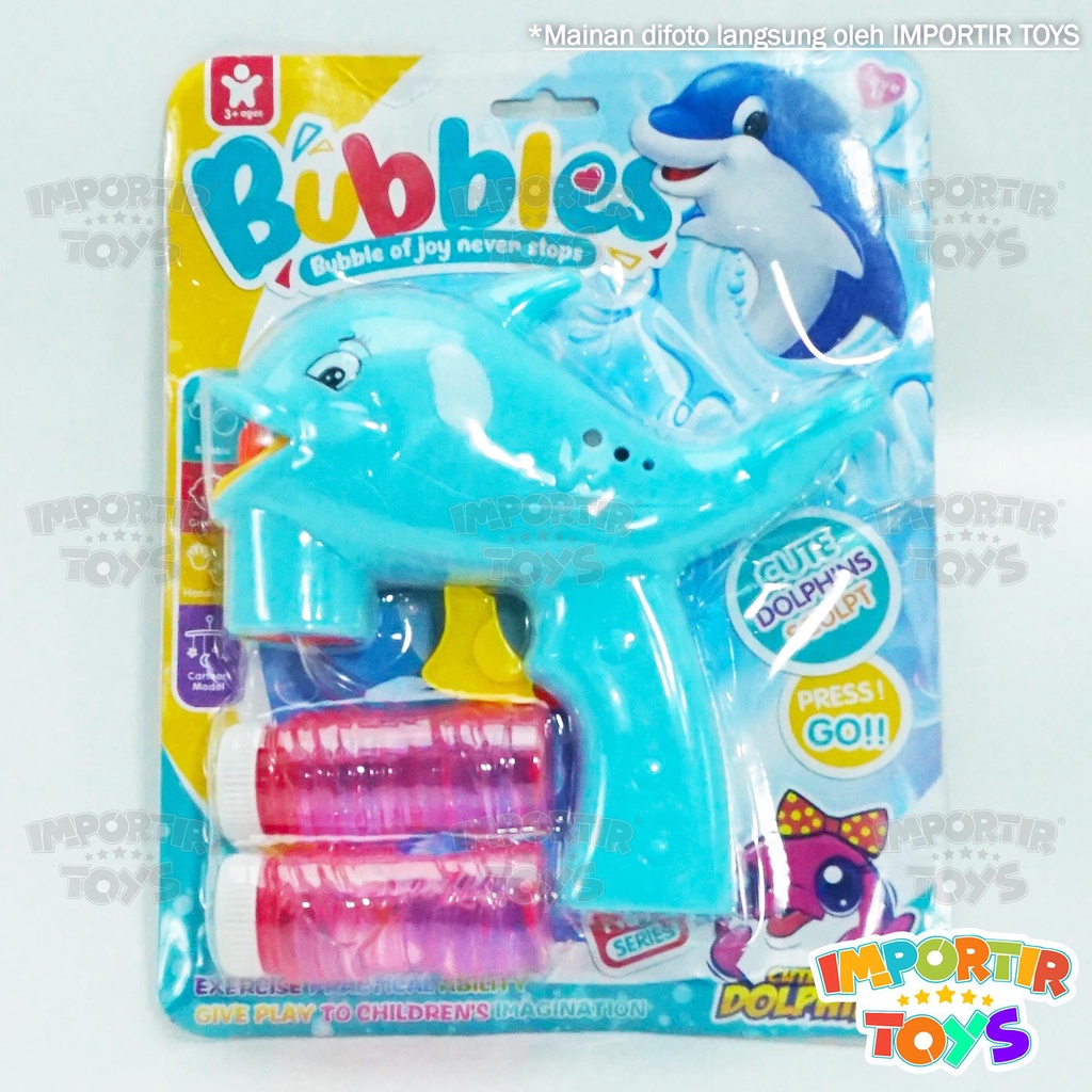 Bubble Gun Lumba-Lumba Tembakan Gelembung Anak Free Refil