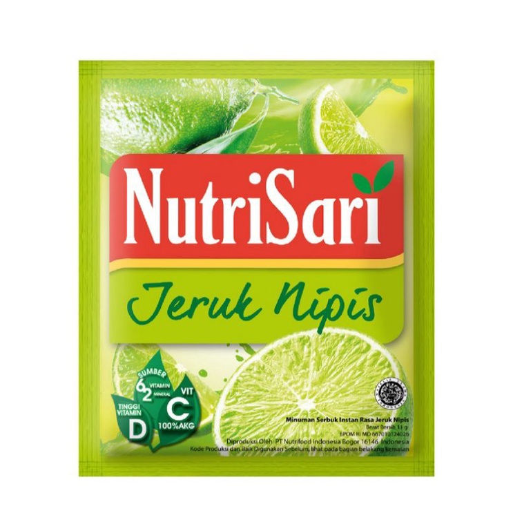 

Nutrisari Jeruk Nipis - Minuman Buah Vit C 10's