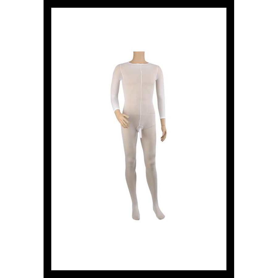 Unlimited Body Stocking / Pantyhose Pria Warna Putih Bst9755 Aman Dan Terpercaya