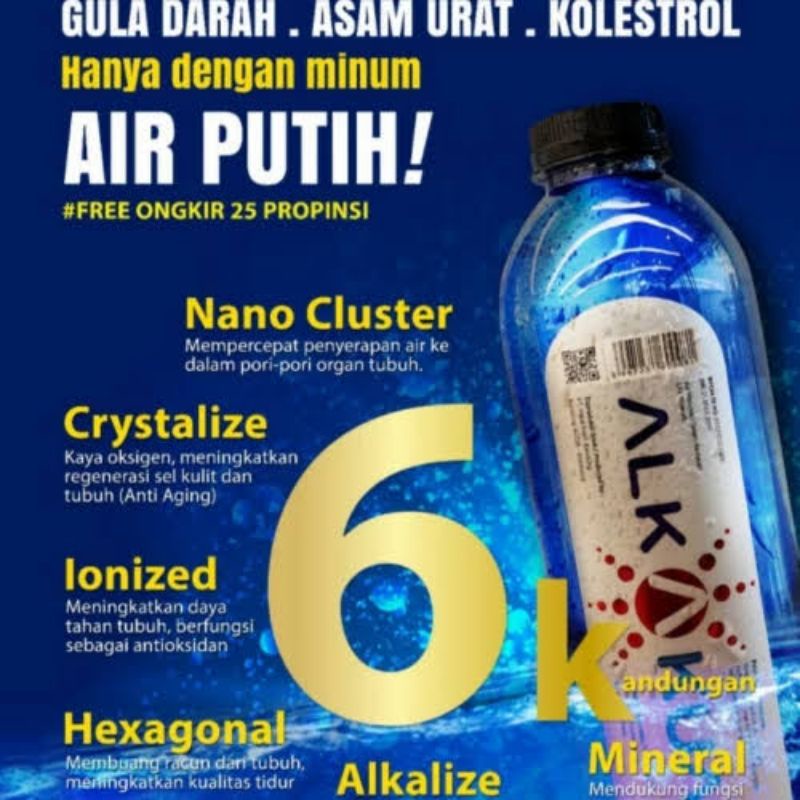 

ALKAKUA Air Minum Dalam Kemasan untuk Kesehatan (1 Dus isi 24 Botol @ 500 ml)