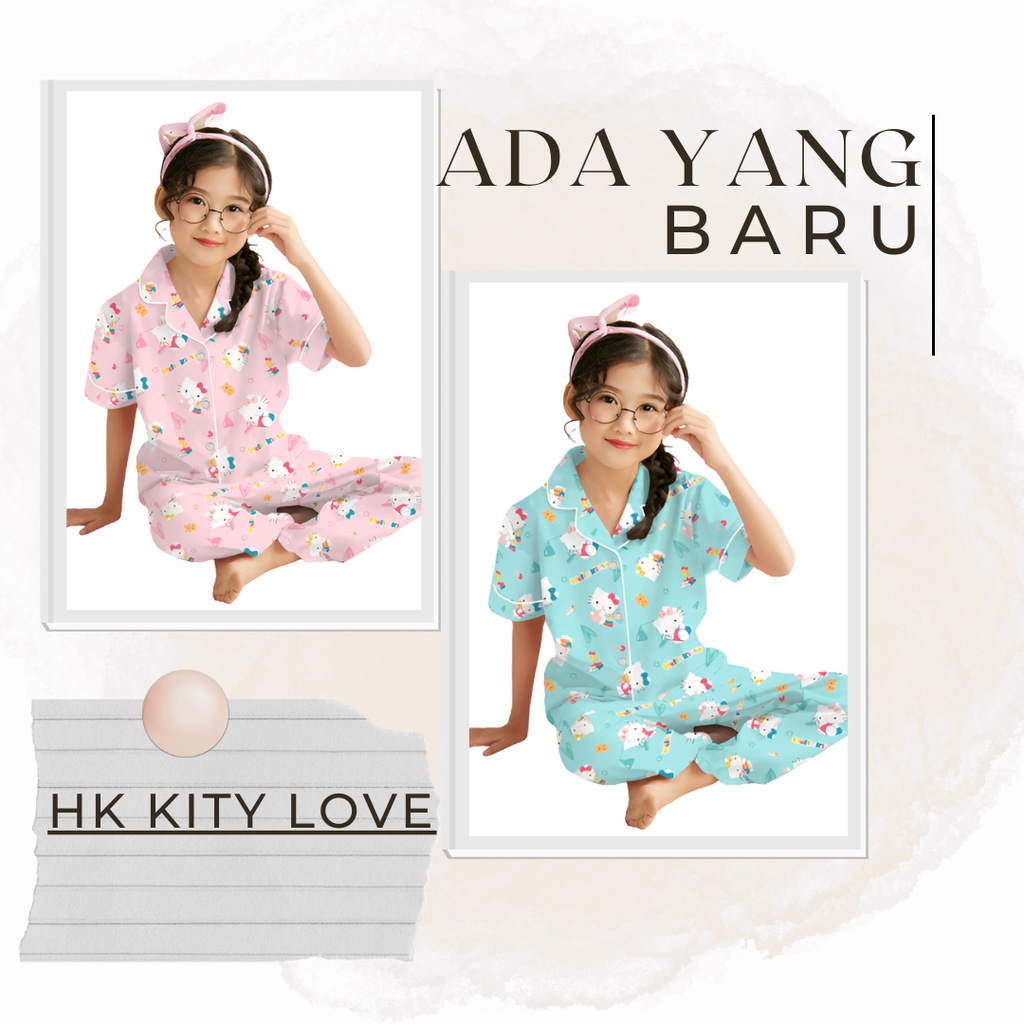 CIAHAW-Piyama Anak Usia 3-11 Tahun/Baju Tidur Anak Perempuan