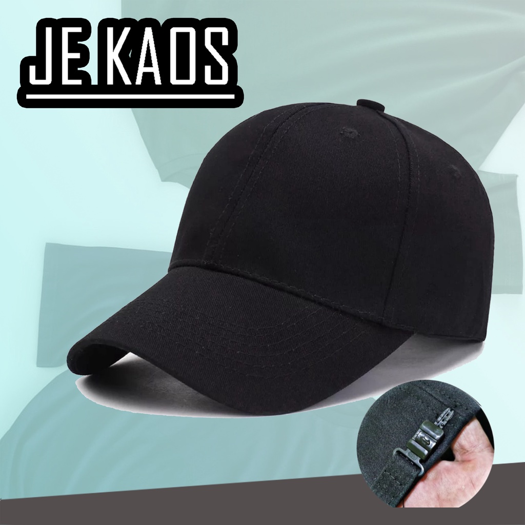 Topi Polos Hitam Dewasa Pria Wanita Unisex cap Baseball Casual Jalan Jalan Murah Terbaru kekinian ak
