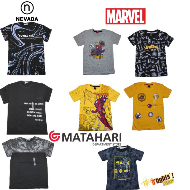 kaos anak aero,nevada,marvel original