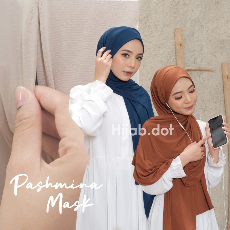 JILBAB HIJAB INSTAN PASHMINA MASKER JERSEY PREMIUM