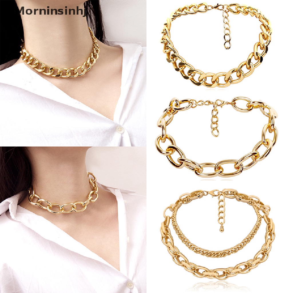 Kalung Choker Gaya Punk Hip Hop Gothic Kuba Chunky Untuk Wanita