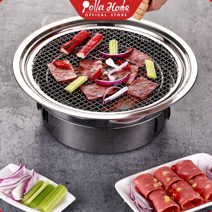 Panci Pemanggang Serbaguna Peralatan BBQ Panci Panggangan Korean BBQ
