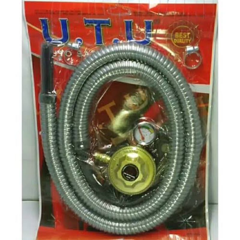 U.T.U Selang Gas Komplit Selang + Regulator Meteran