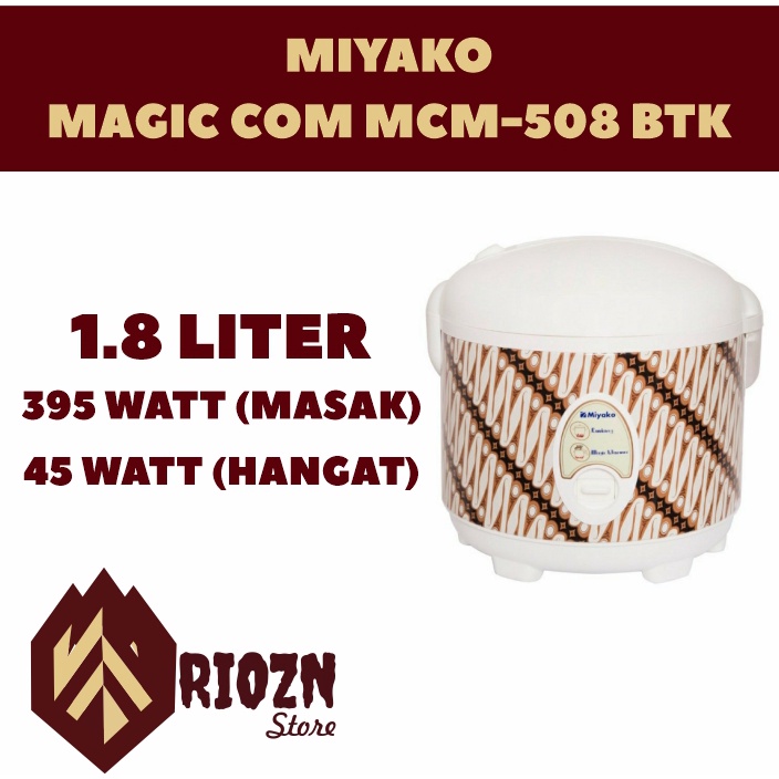 RICE COOKER MIYAKO MCM-508 BATIK