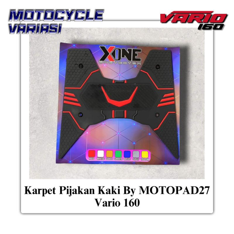 MOTOPAD27 Karpet Vario 160 Karpet Pijakan Kaki Vario 160 Bordes Vario 160