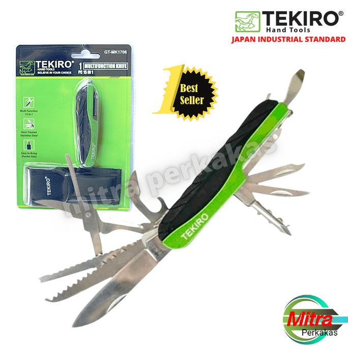 TEKIRO PISAU LIPAT MULTIFUNGSI 15 IN 1 - PISAU LIPAT SERBAGUNA 15 IN 1 GRATIS