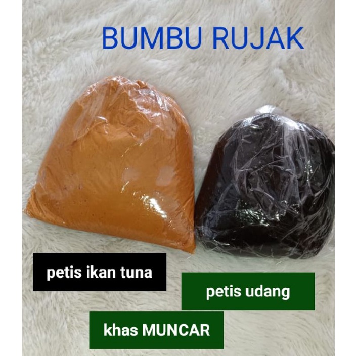 

Bumbu rujak petis ikan tuna, petis udang