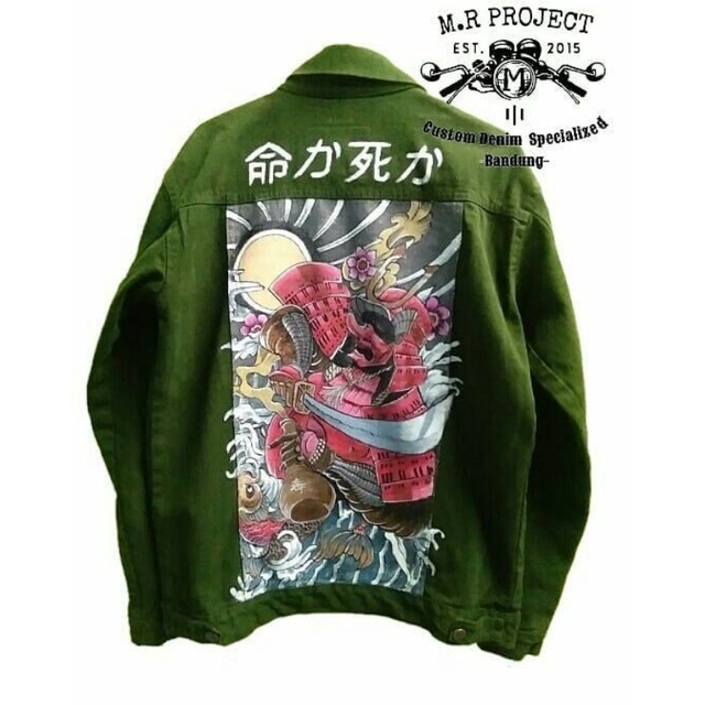 DENIM JACKET CUSTOM LUKIS