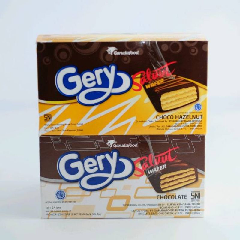 

Gery Salut Saluut Wafer Coklat Chocolate | Choco Hazelnut Box Isi 24Pcs