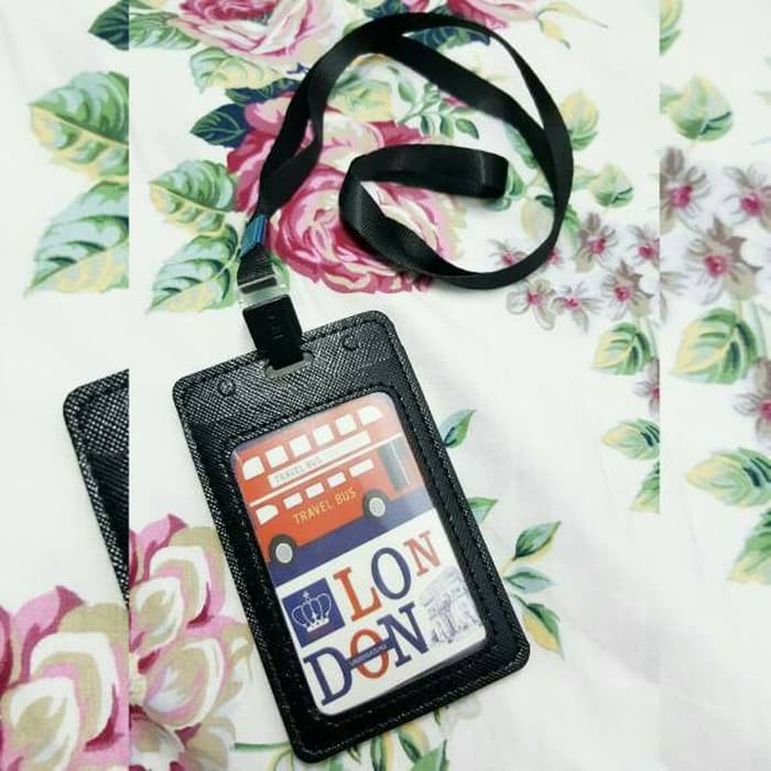 

BEST SELLER !!! ID CARD HOLDER / GANTUNGAN KARTU NAME TAG - KULIT HTM BY QUEENBALLOON HC290