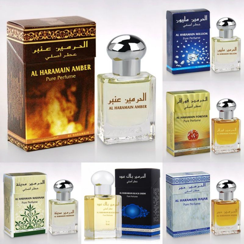 Minyak Wangi Alharamain Original Impor Arab Saudi Macam Pilihan Aroma Parfum Al Haramain Perfume Asl