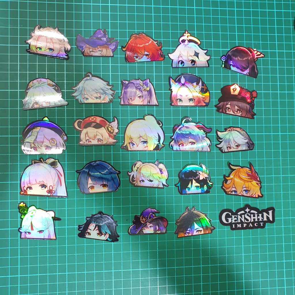 

Sticker Hologram Anime - Peeker Genshin Impact Part 1