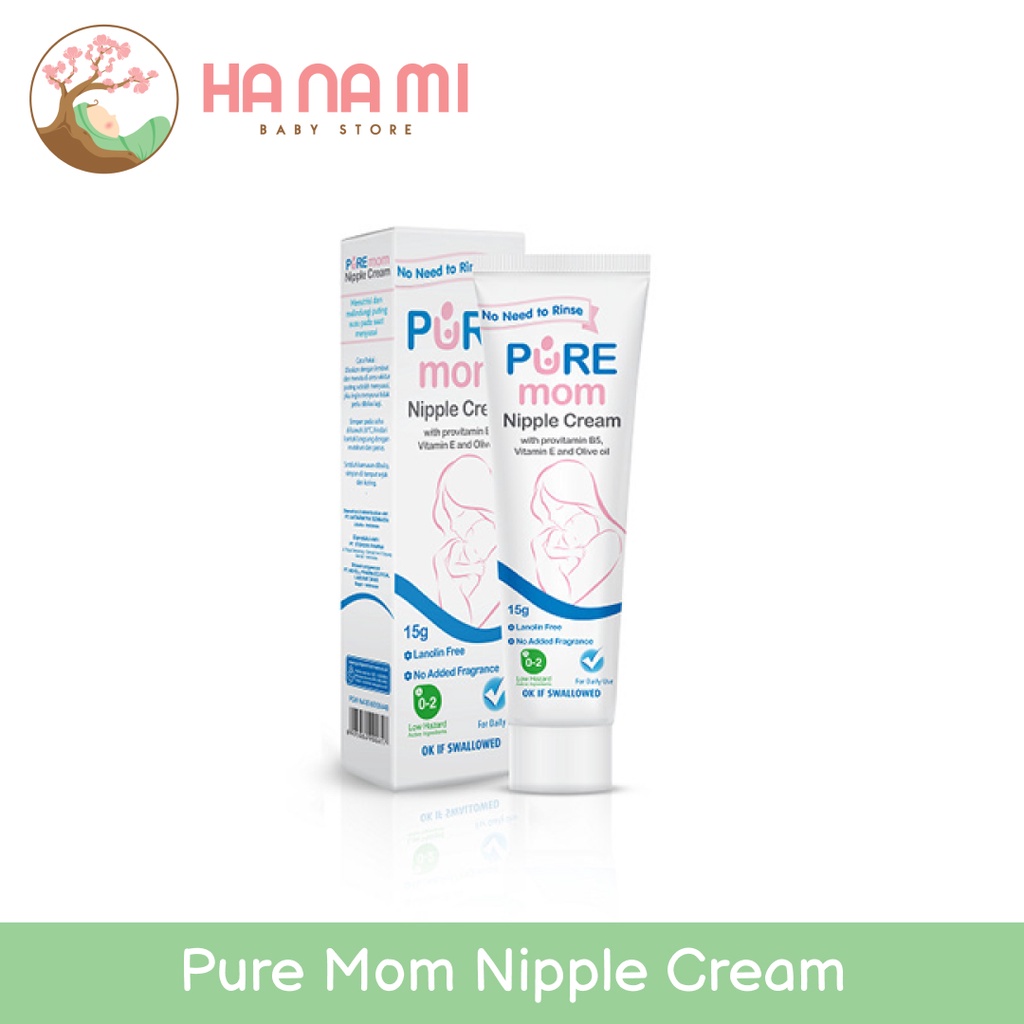 Pure Mom Nipple Cream 15gr (tube)