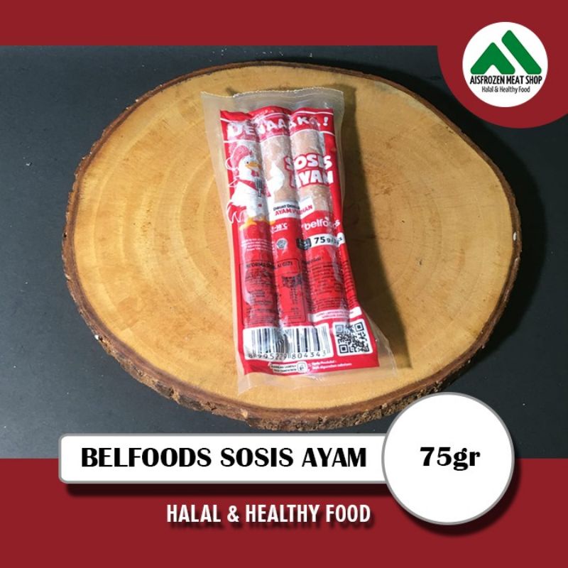 

Sosis Ayam Belfoods 75gr (isi 3pcs)