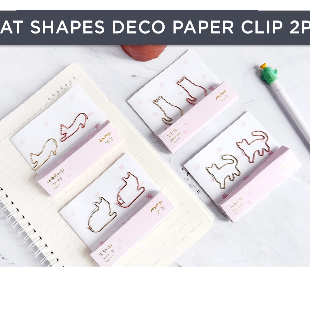 

Cat Shapes Deco Paper Clip 2pc