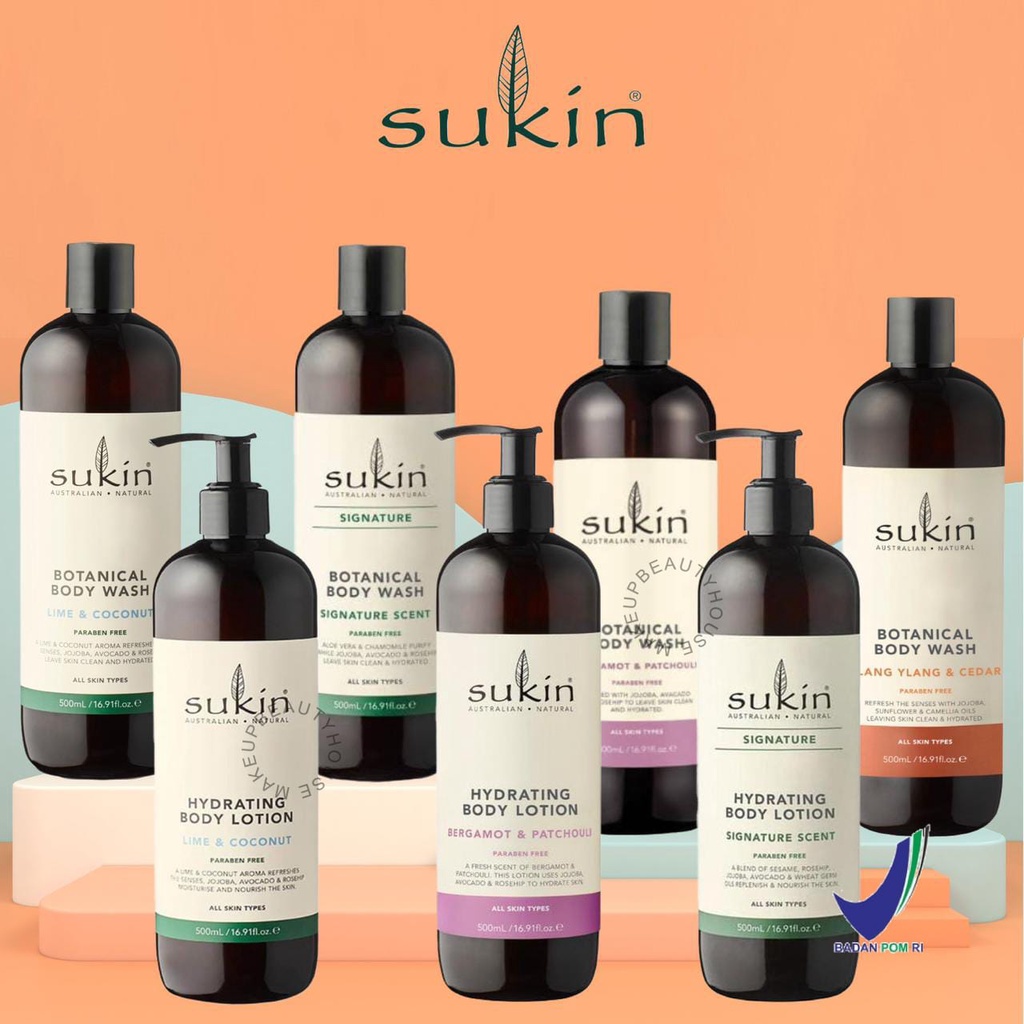 SUKIN Botanical Body Wash | Hydrating Body Lotion