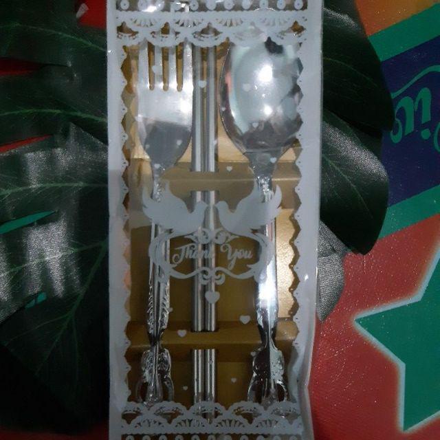 Souvenir Pernikahan Sendok Garpu Plus Supit