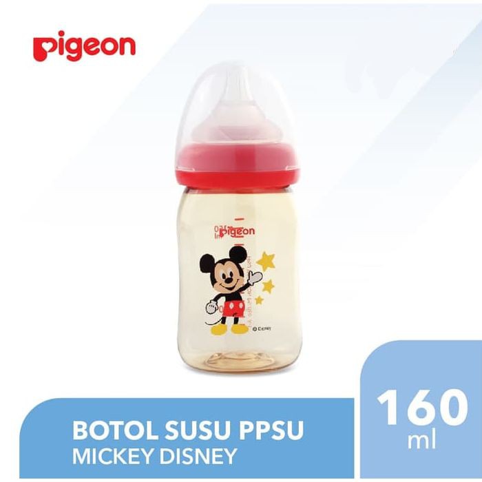 BOTOL SUSU PPSU WITH PERISTALTIC NIPPLE MICKEY DISNEY 160ML