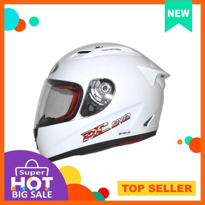 HELM KYT RC SEVEN RC7 MOTIF BLUE FULL FACE RC 7 BIRU